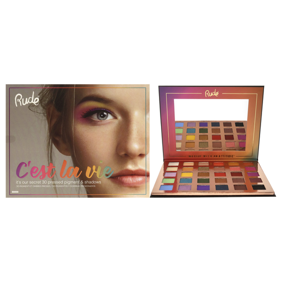 Cest La Vie 30 Eyeshadow Palette by Rude Cosmetics for Women- 1.13 oz Eye Shadow - Picture 1 of 5